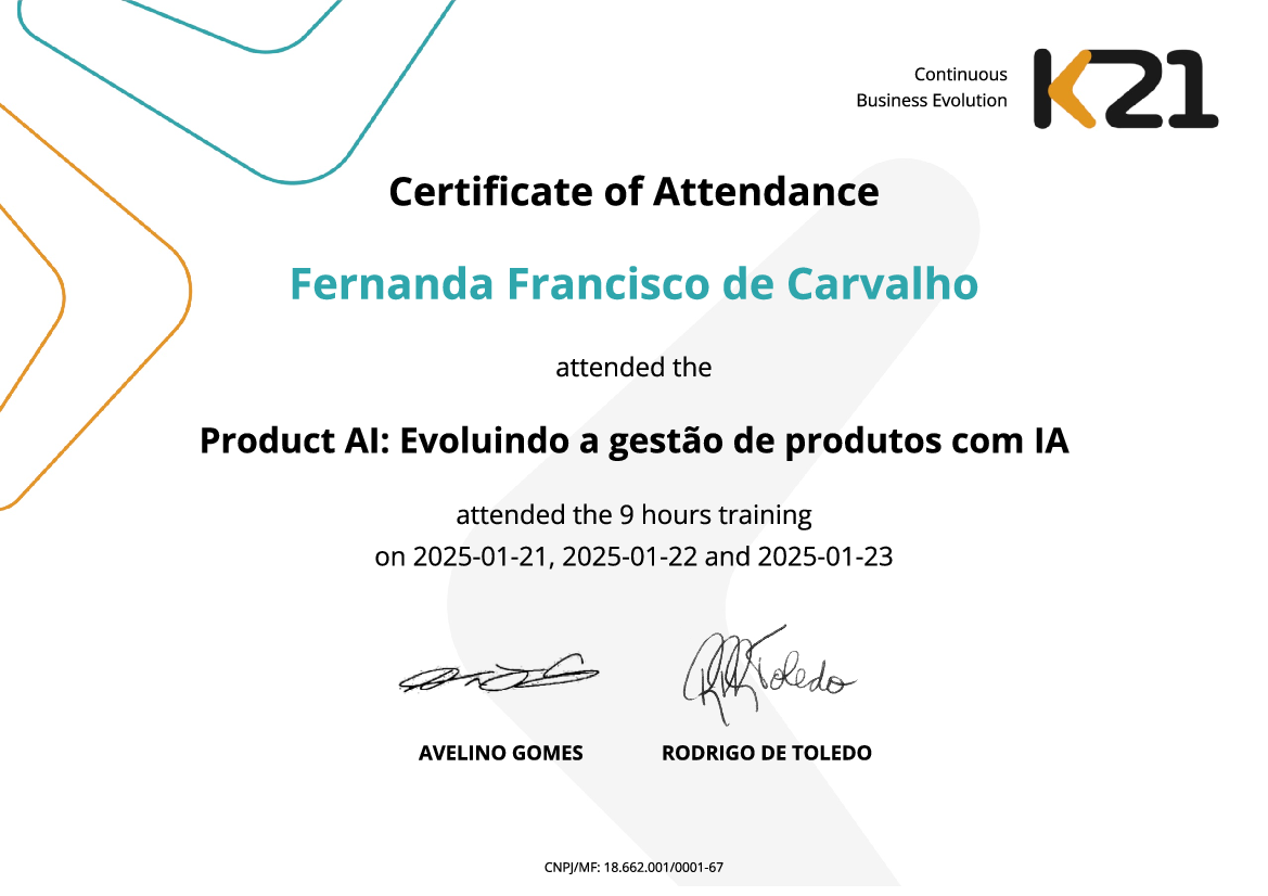 Certificado K21